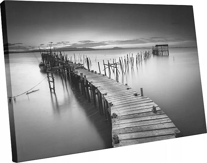 Vászonkép Hálószoba Nappaliba Híd Fekete-fehér 40x30