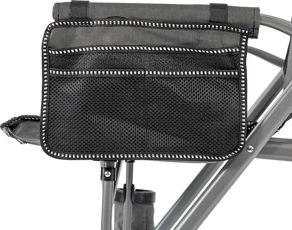 Leziter Comfort Plus karfás horgász szék pohártartóval szürke