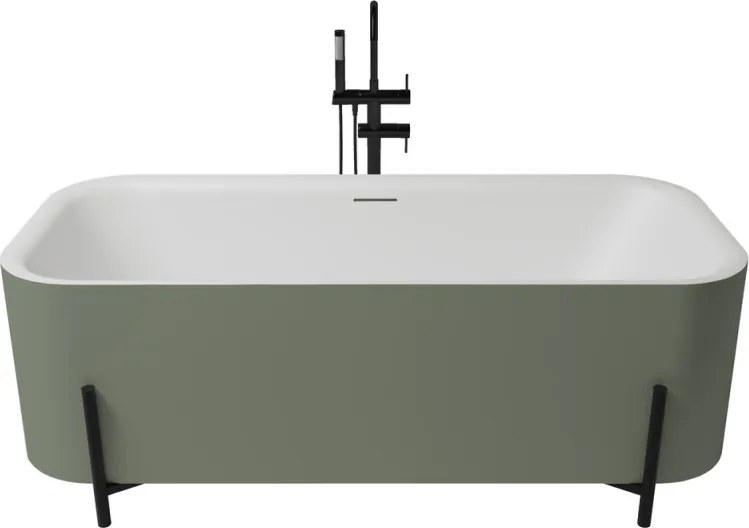 Aura szabadonálló kád_75x170_Sage/Blanco Mate