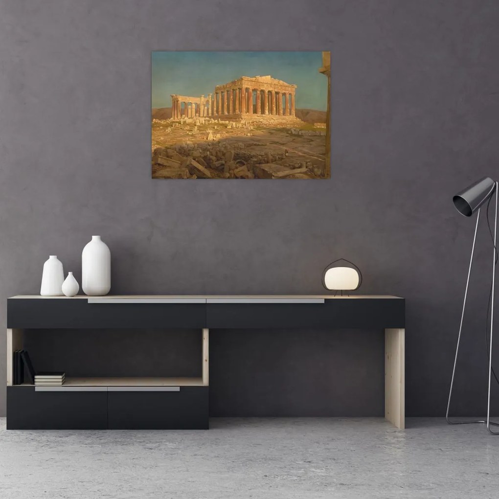 Üveg kép - Frederic Edwin Church, The Parthenon, reprodukciók (70x50 cm)