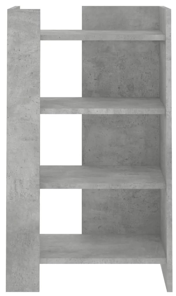 betonszürke szerelt fa tálalószekrény 45 x 35 x 75 cm