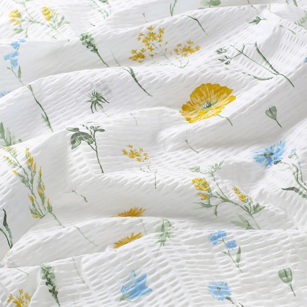 Goldea krepp ágyneműhuzat - magyar rét 140 x 200 és 50 x 70 cm