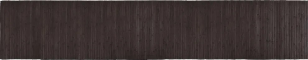 vidaXL négyszögletű sötétbarna bambusz szőnyeg 60 x 300 cm