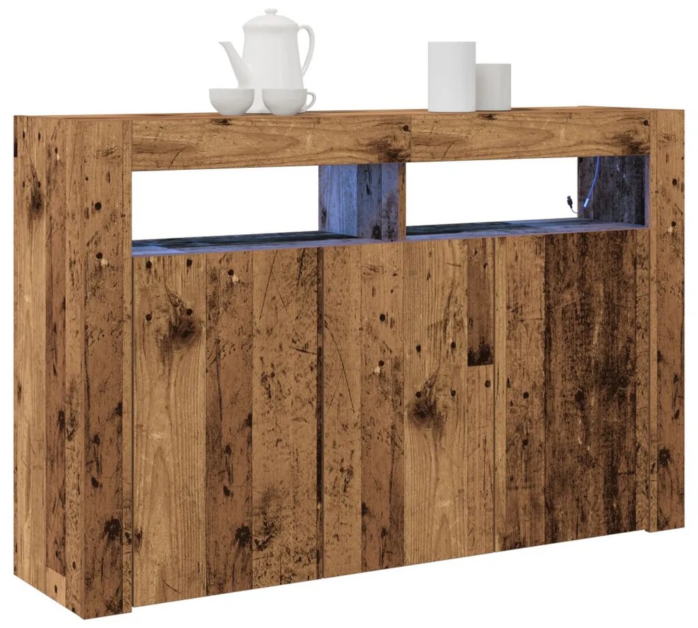 Tálaló Régi fa Mérnöki fa 116 x 30 x 75 cm Tálaló