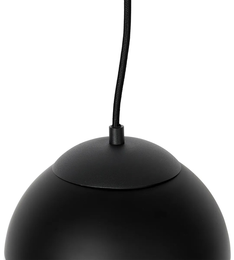 Retro lógólámpa fekete átlátszó üveggel 20 cm - Eclipse