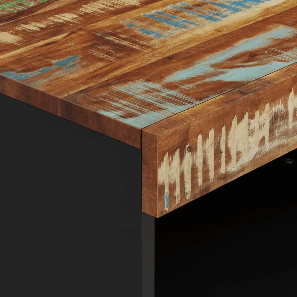 tömör újrahasznosított fa TV-szekrény 60 x 33 x 43,5 cm