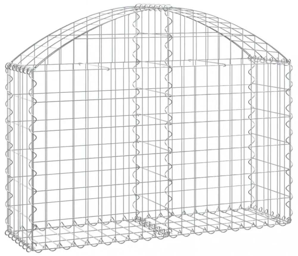 íves horganyzott vas gabion kosár 100x30x60/80 cm
