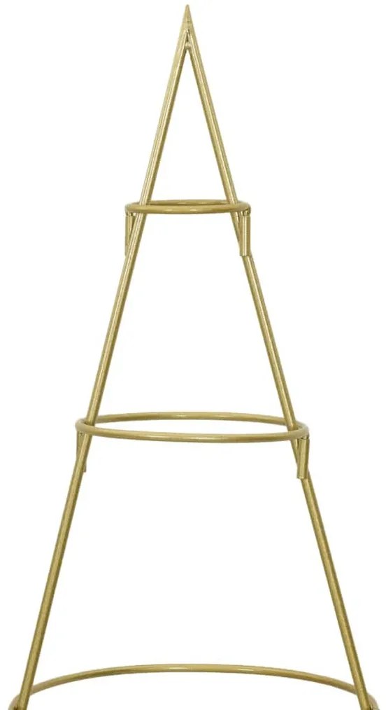 Fém karácsonyfa állvánnyal Arany 150 cm Porszórt Acél