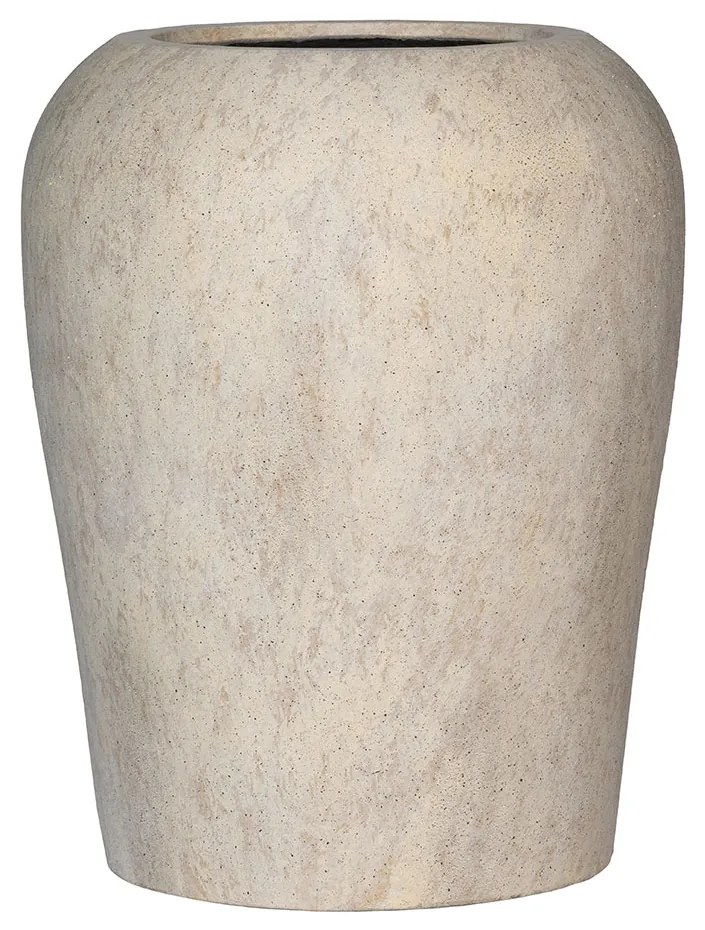 Pottery Pots Lena virágcserép, bézs travertin, többféle méretben - Fazekas edények méret: S - ⌀ 40 óra. 48 cm