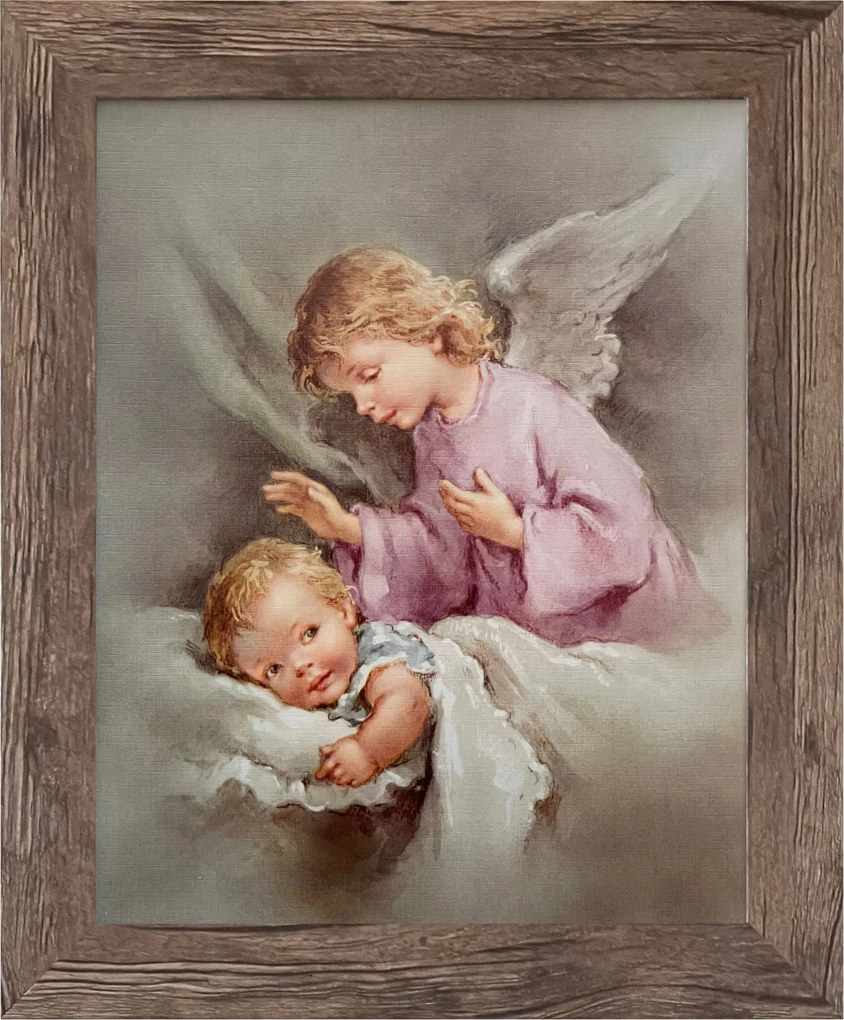 Vászonkép 30x25 Őrangyal Tölgy Angyal Keret