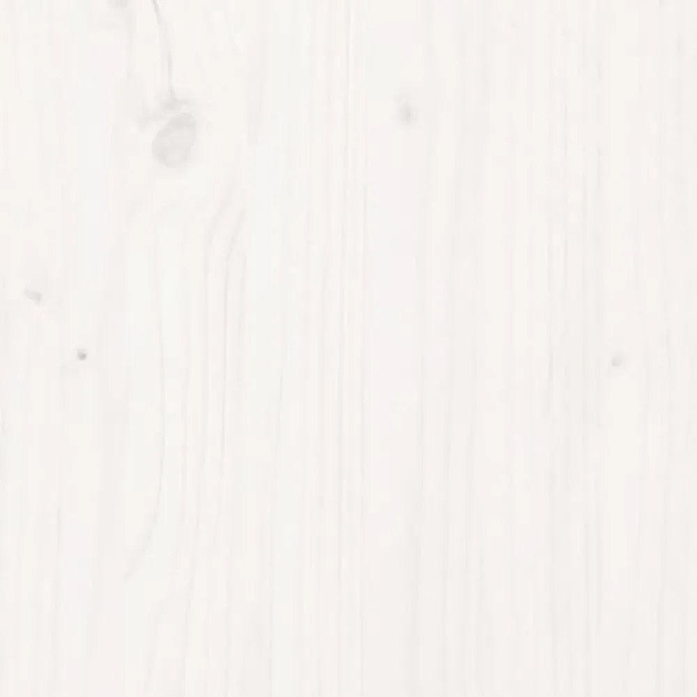 fehér tömör fenyőfa fejtámla 100 x 3 x 80 cm