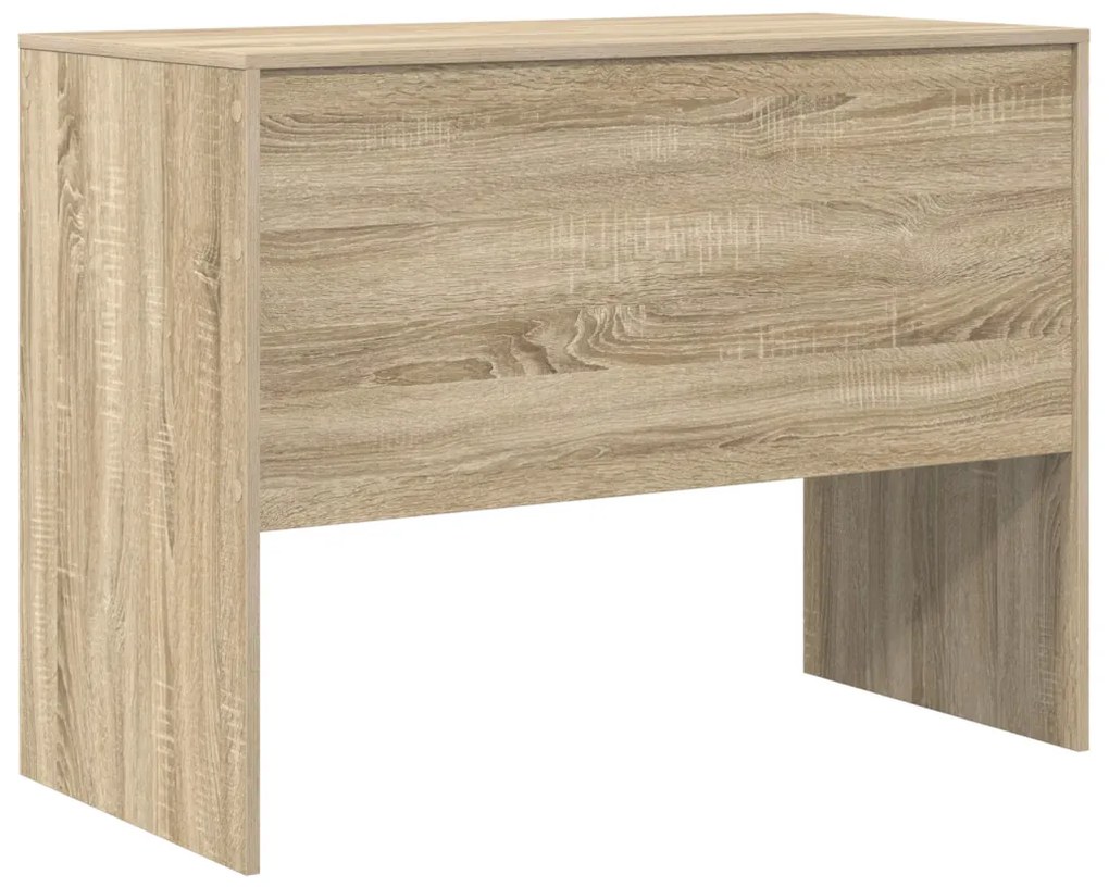vidaXL Íróasztal Sonoma tölgy MDF Sonoma tölgy furnérral 100 x 50 x 76 cm