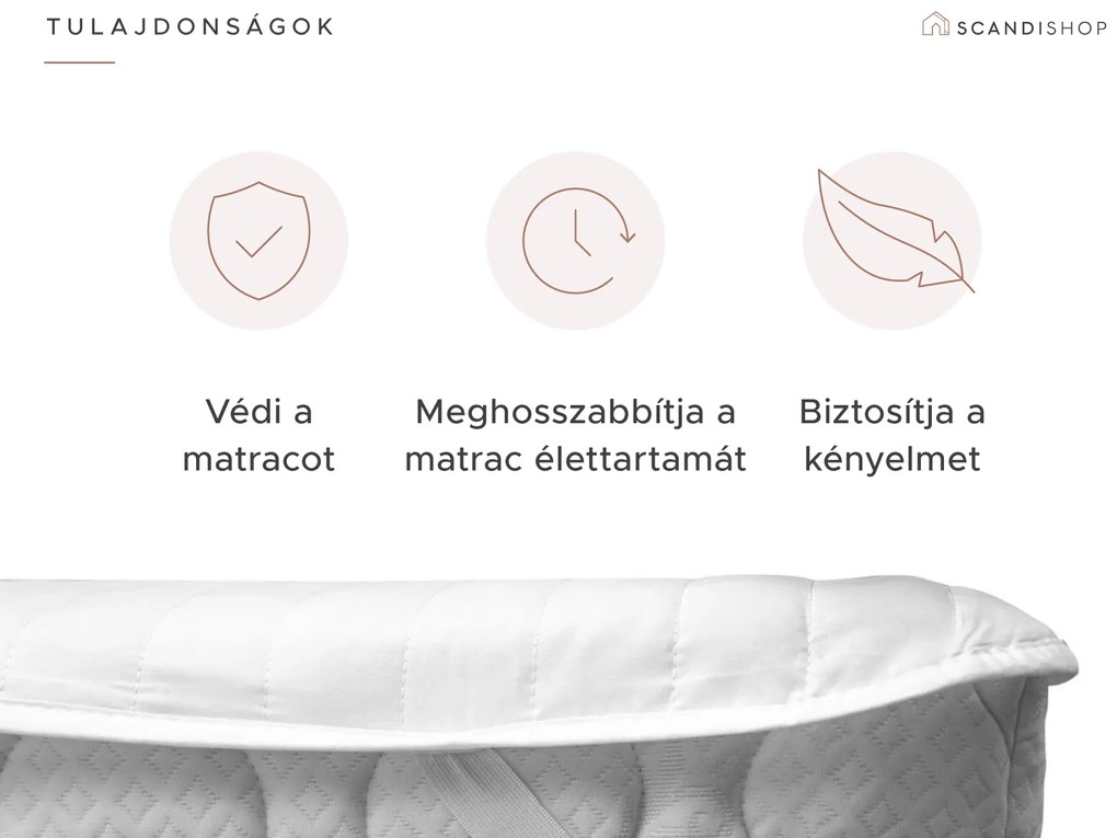 Steppelt vízhatlan matracvédő 180 x 200 cm