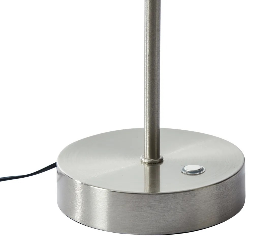 Design asztali lámpa acélból, opálüveggel, LED-del, dimmelhető - Joya