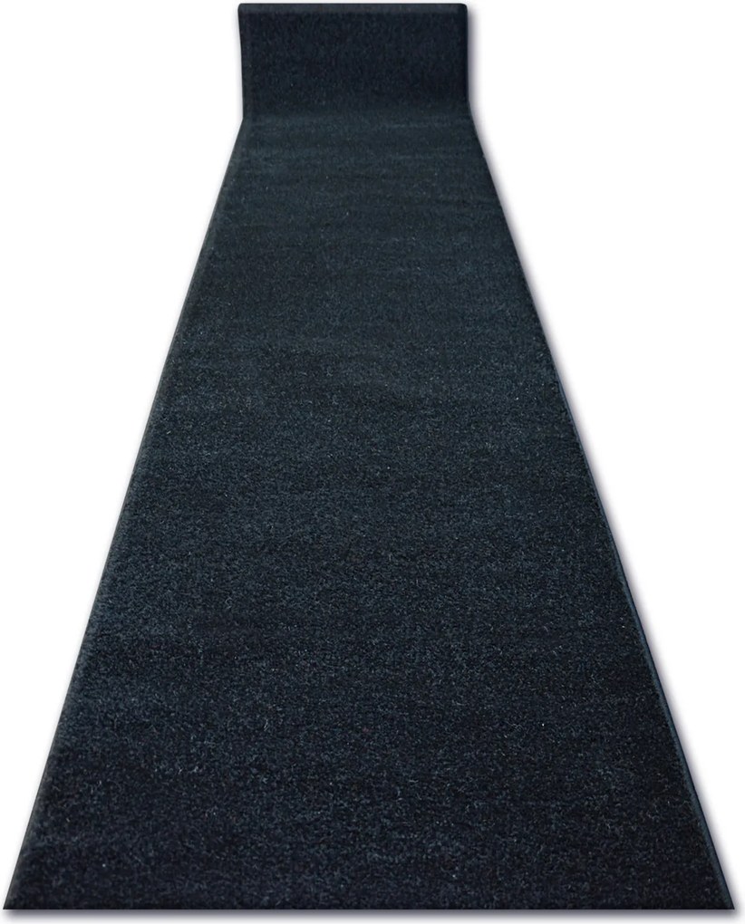 Futószőnyeg Sketch 120 cm sima fekete ^*Q2338