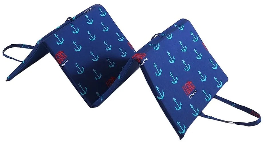 Kék kerti székpárna napozóágyra 49x137 cm Anchors – B.E.S.