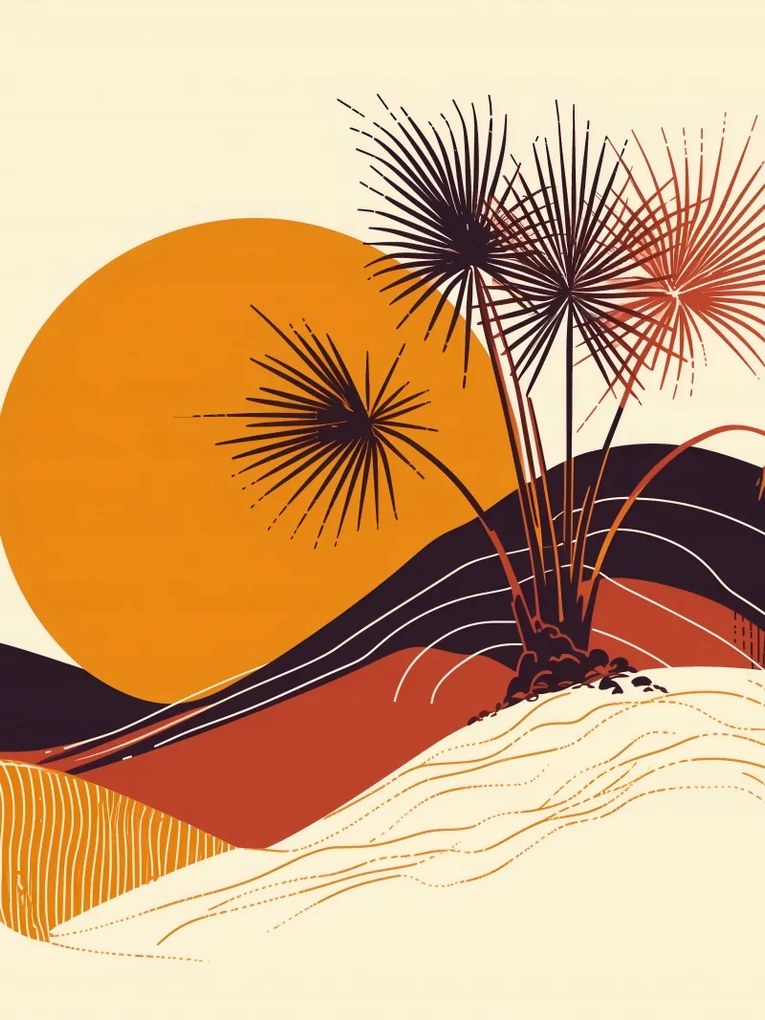 Poszter 15x20cm Napsütötte horizont