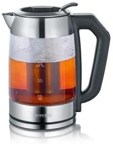 Tea-és vízforraló, 1,7 l, üveg, digitális, SEVERIN (KHKGB040)