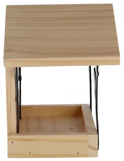 Fali madáretető, lézervágott madár mintával, 25 x 18 cm