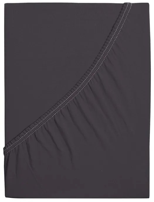 Jersey lepedő kiságyba EXCLUSIVE 60x120 cm antracit