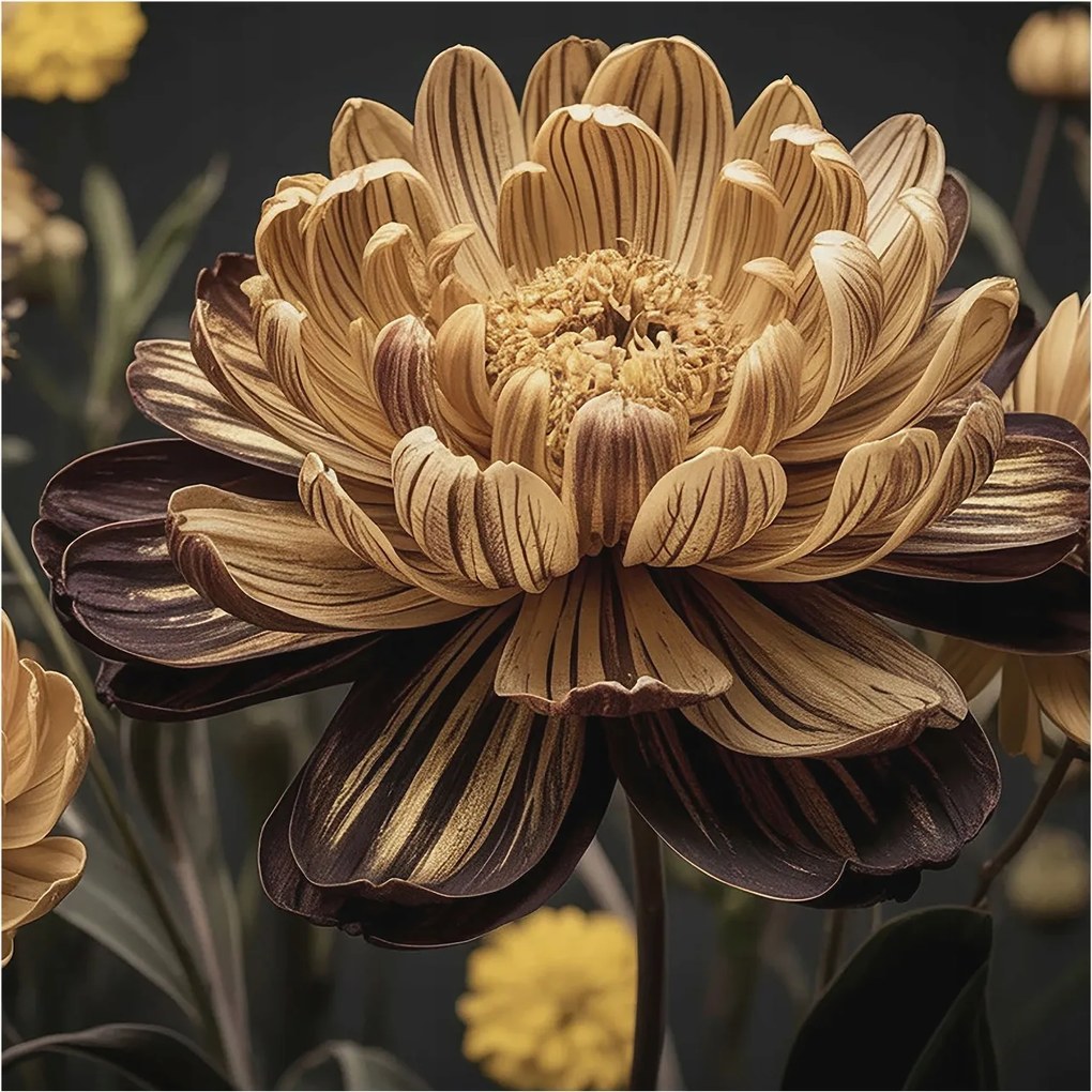 Fotótapéta Flizelin a Hálószobába Nappali Virágos elegancia 250x250 Ragasztó