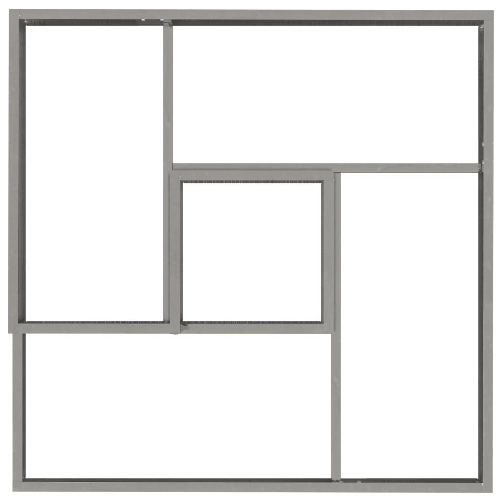 virágcserép 80x80x50 cm galvanizált acél