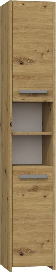 S30 fürdőszoba szekrény, tölgy