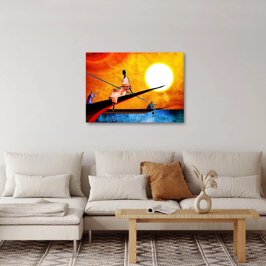 Egy korabeli ősi festmény képe (70x50 cm)