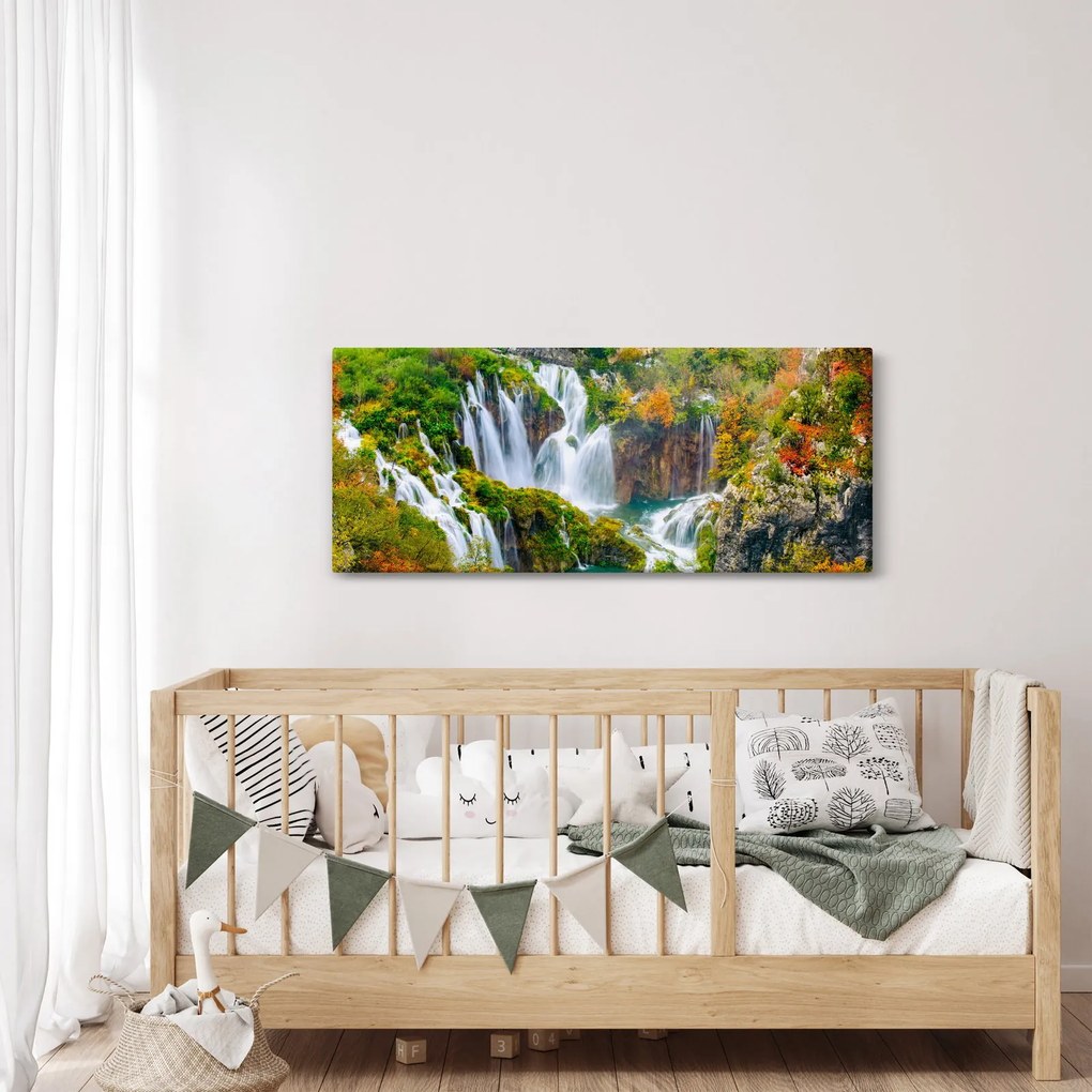 Kép - Plitvicei-tavak Nemzeti Park (120x50 cm)