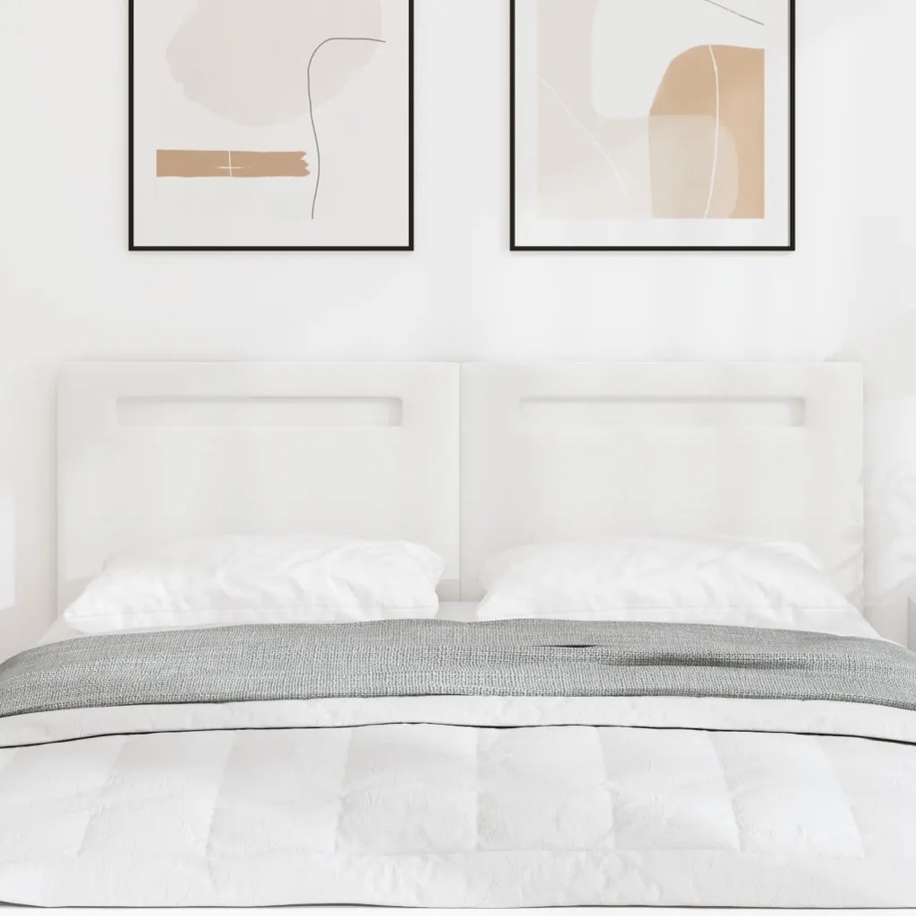 Fejtámla Egyszerű Design Tiszta Fehér 160 cm Műbőr