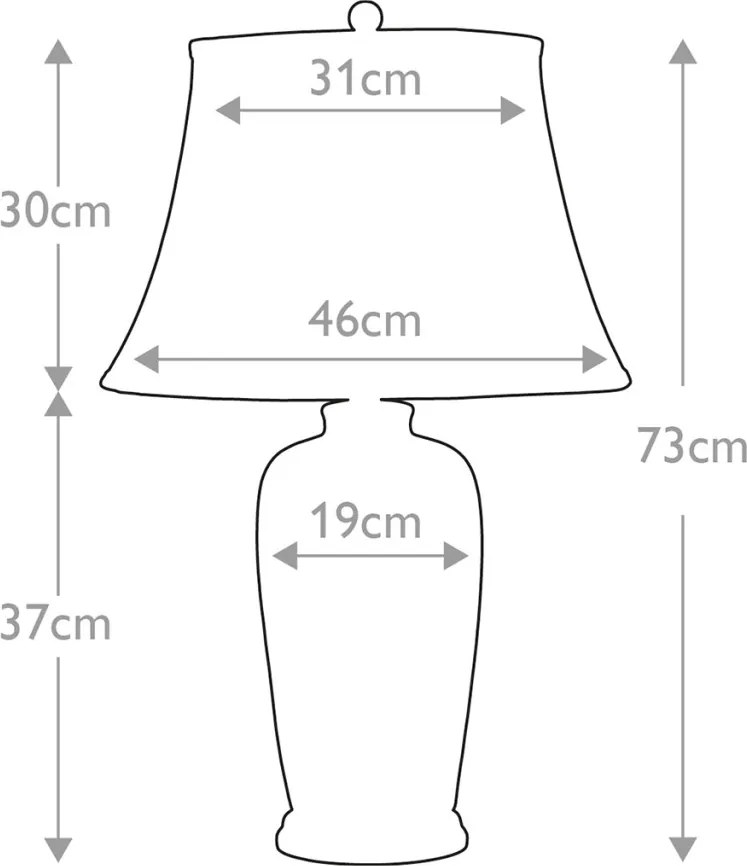 Elstead Lighting BLUE BLUE-TRAD-WP-TL Asztali lámpa 1x60W/E27