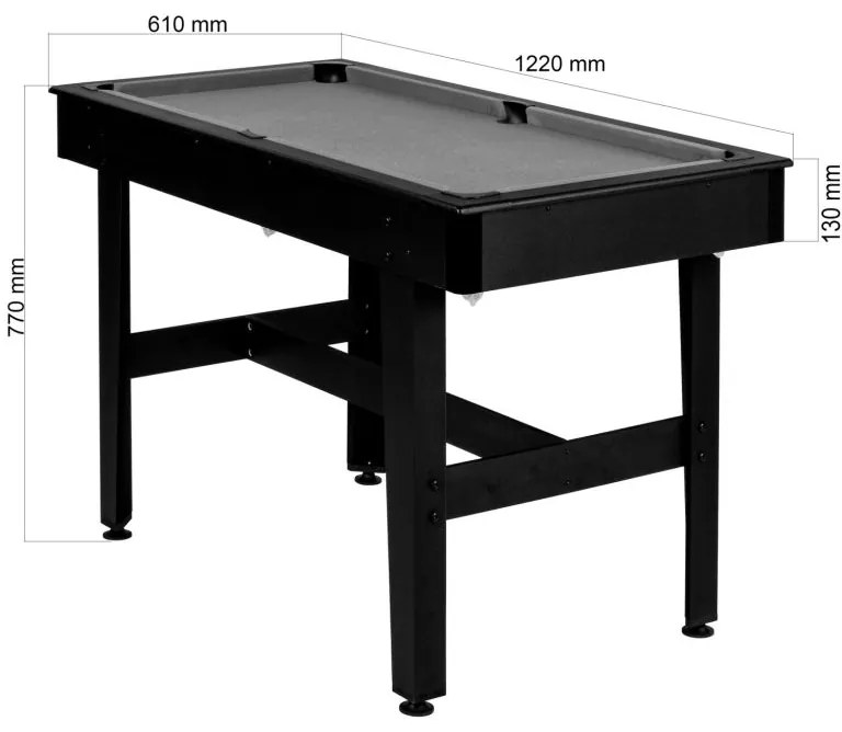 GamesPlanet® Biliárdasztal COMPACT 4ft zöld