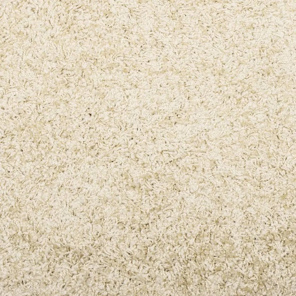 PAMPLONA arany magas szálú bolyhos modern szőnyeg Ø 120 cm