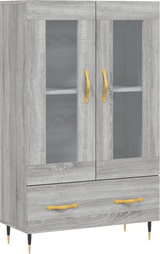 vidaXL szürke sonoma szerelt fa magasszekrény 69,5 x 31 x 115 cm