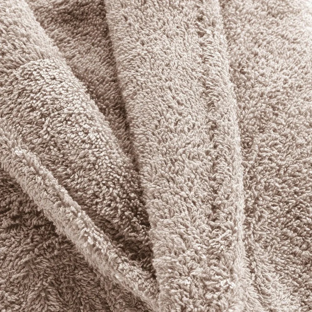 Világosbarna pamut fürdőköpeny M Tendresse – douceur d'intérieur