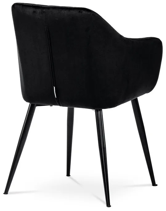 Fekete Bársony Étkezőszék. PIKA BK4