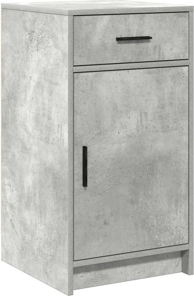 vidaXL Széf fiókkal Beton Szürke 40 x 40.5 x 75 cm Faanyag