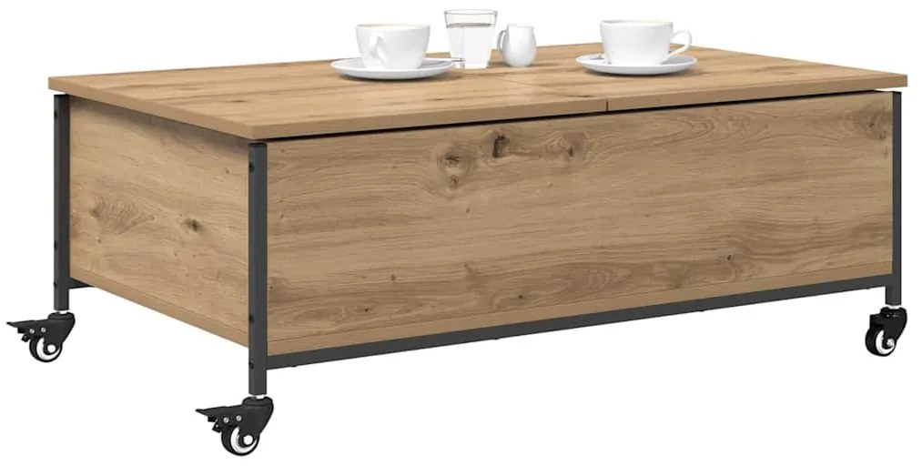 vidaXL Dohányzóasztal Artisan tölgy 91 x 55 x 32 cm Faanyag