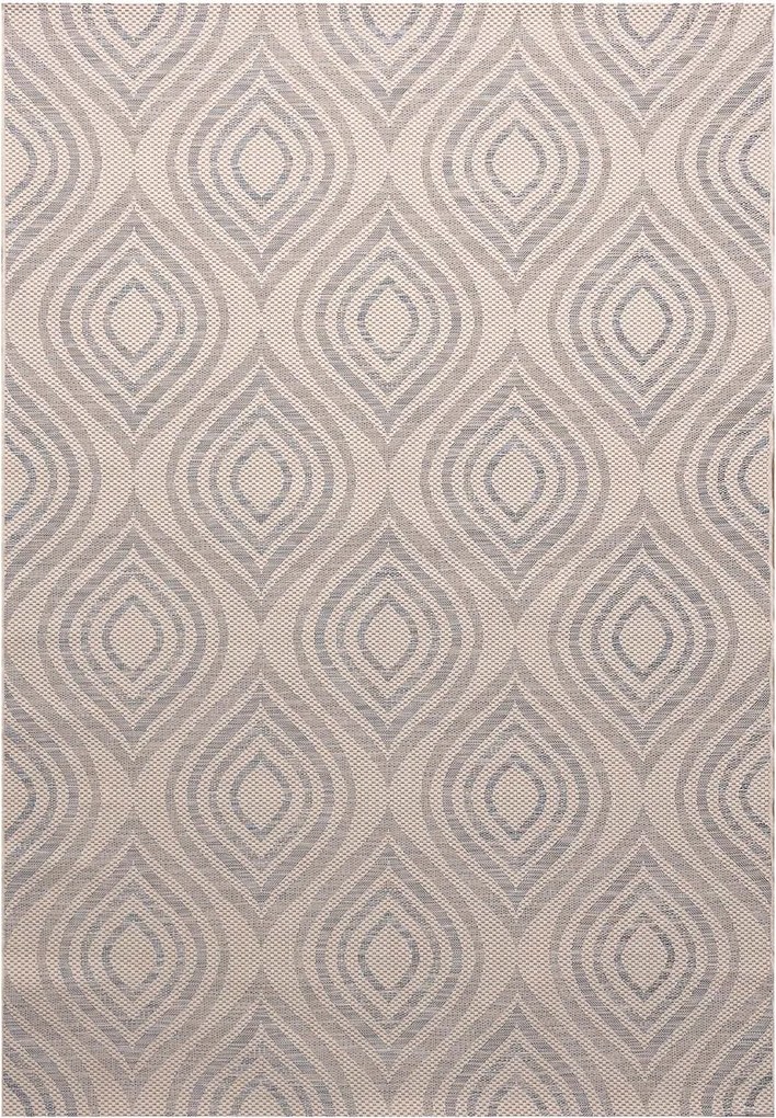 Dekoria Carpet Breeze gyapjú/nyers/kék 200x290cm