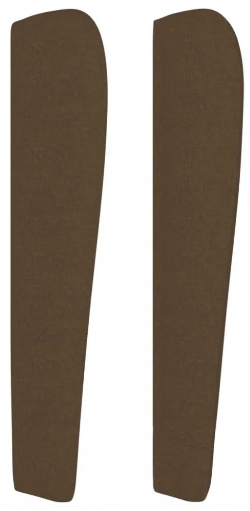 sötétbarna szövet fejtámla szárnyakkal 103 x 23 x 118/128 cm