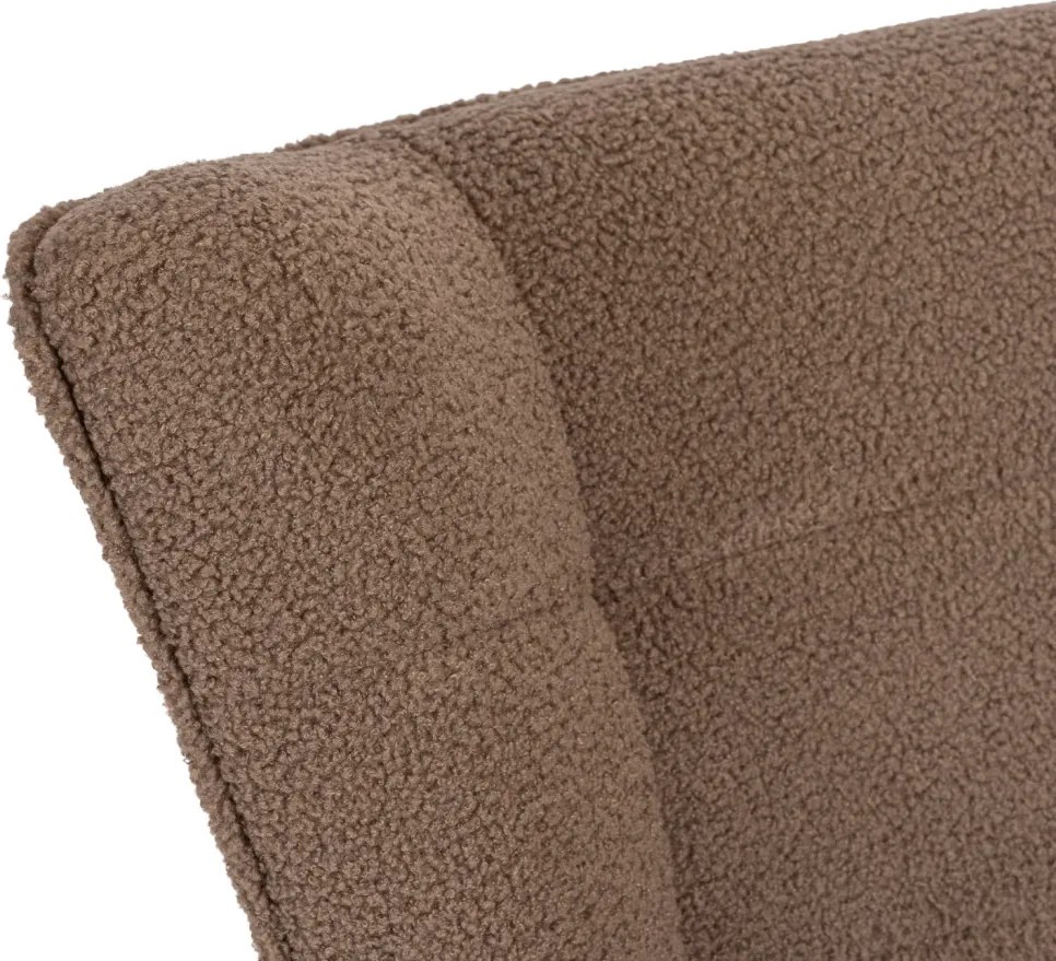 JACKSON hintafotel barna bouclé kárpittal