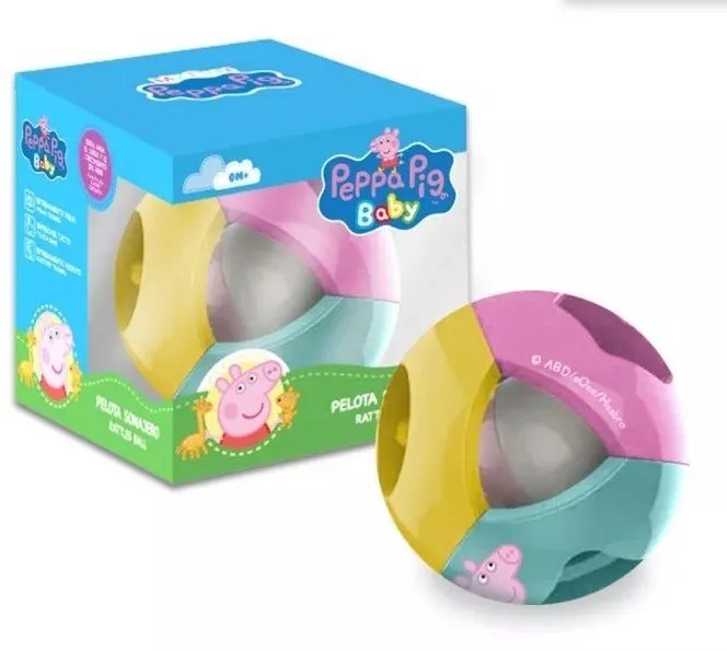Peppa malac Colorful baba csörgő labda