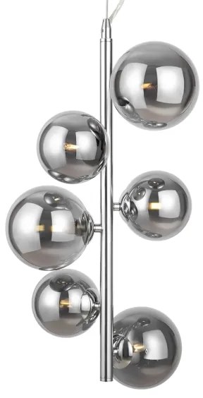 Maytoni MOD545PL-06CH - Csillár zsinóron DALLAS 6xG9/28W/230V króm