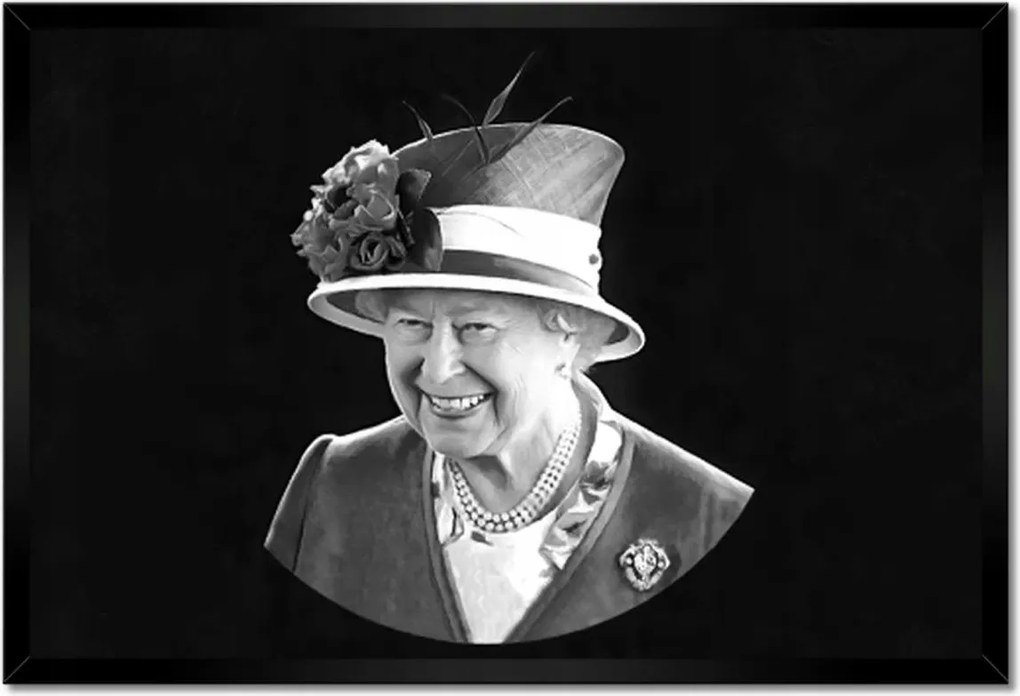 Poszterek keretben 60x40 Erzsébet angol királynő 2