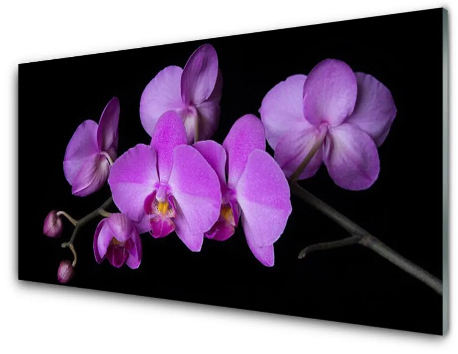 Modern üvegkép Orchidea Orchidea Virág 140x70 cm