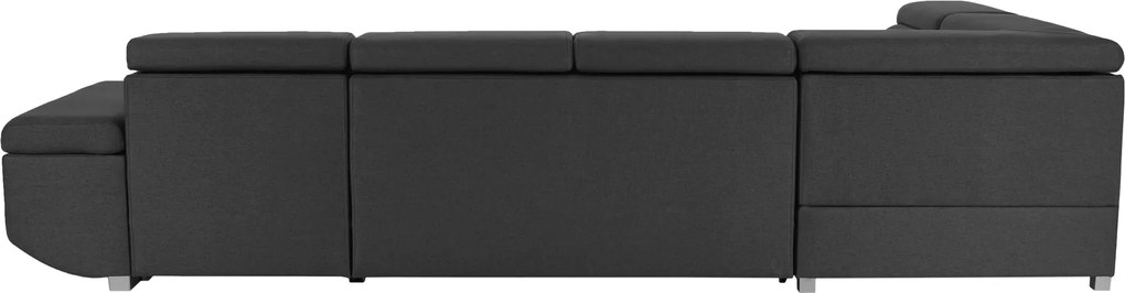 Ülőgarnitúra, sötétszürke, szövet Stark, balos, MAVIS