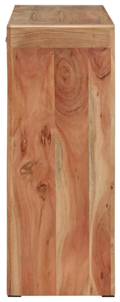 tömör akácfa tálalóasztal 110x30x76 cm