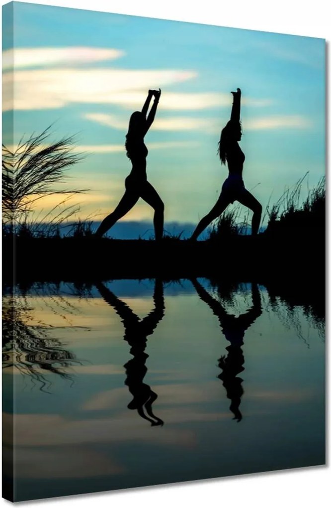 Vászonkép 30x40 Reggeli jóga