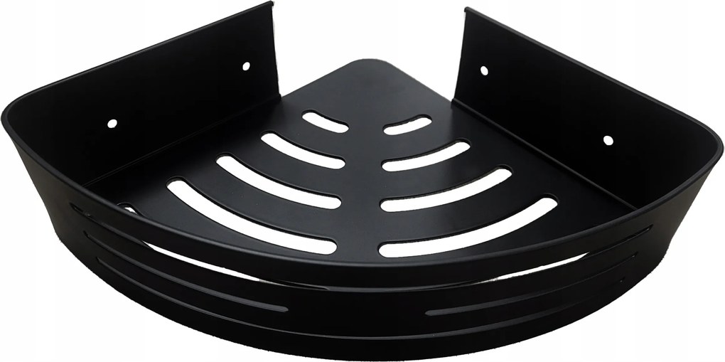 Fürdőszobai sarok zuhanypolc fürdőszobába fekete fúrás nélküli loft