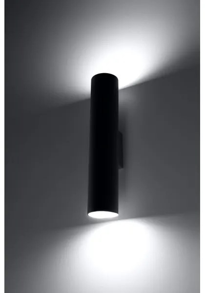 Sollux SL.0330 - Fali lámpa LAGOS 2 2xGU10/10W/230V fekete